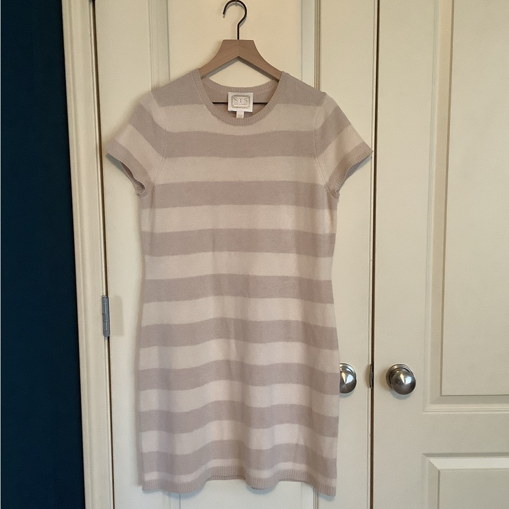 Sail To Sable Silly in Stripes Short Sleeve Sweater Dress Size Large